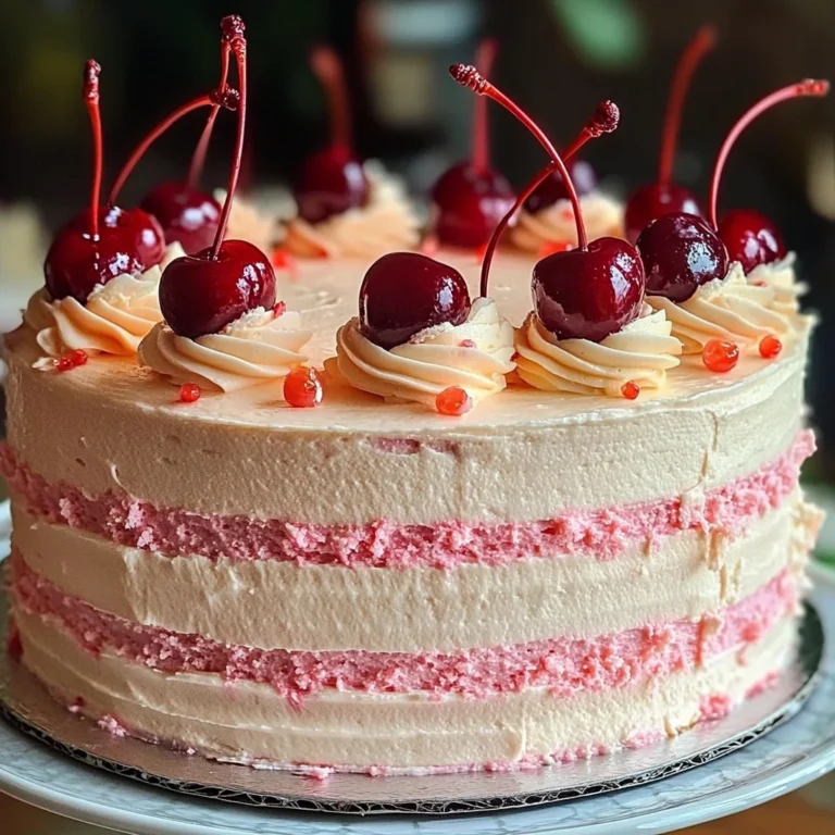 Vintage Maraschino Cherry Cake