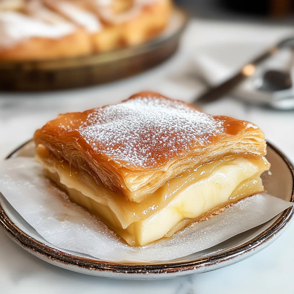 Apple Mille Feuille with Vanilla Custard (gluten-free)