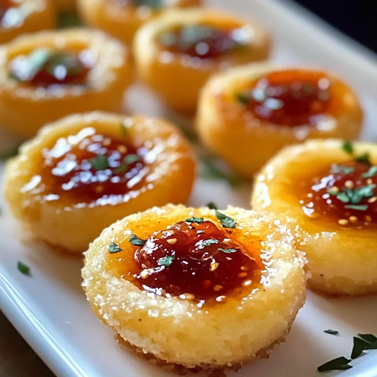 Cheesy Thumbprint Appetizers with Hot Pepper Jelly
