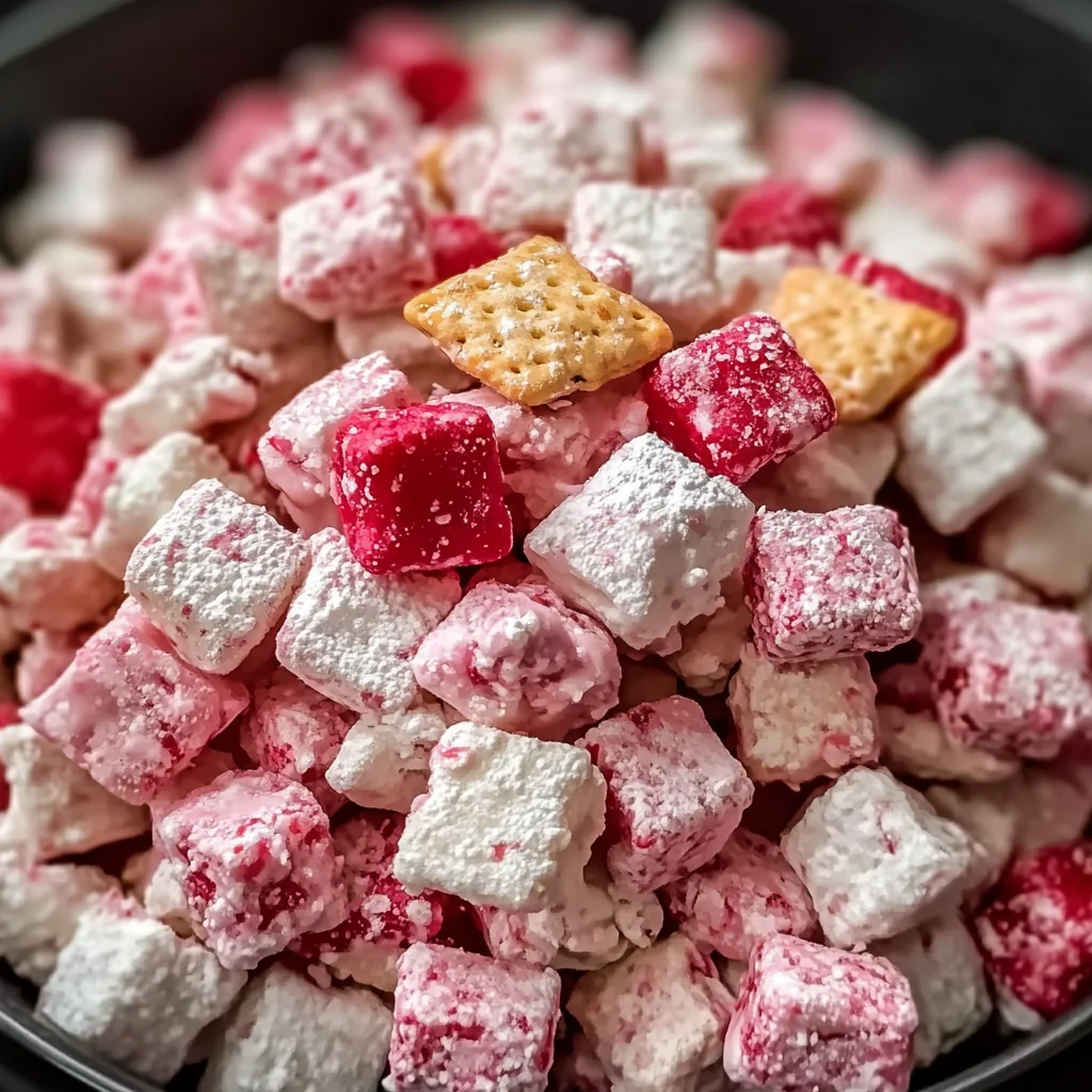 Cherry Cheesecake Puppy Chow