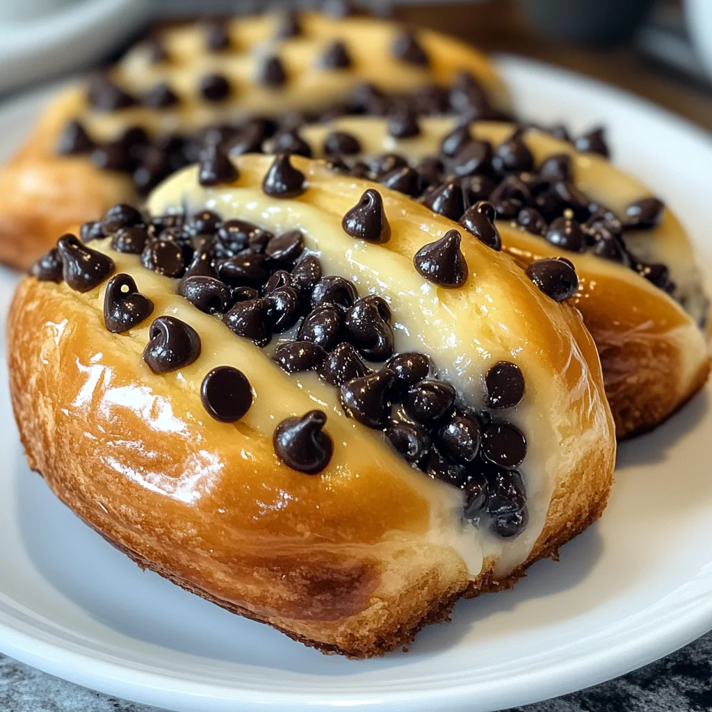Chocolate Chip Vanilla Custard Brioches