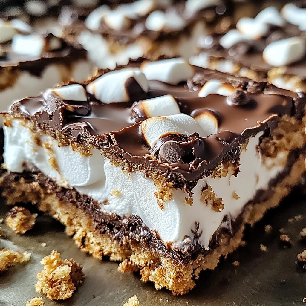 Chocolate Marshmallow Cookie Bars