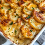 Dad’s Creamy & Cheesy Au Gratin Potatoes