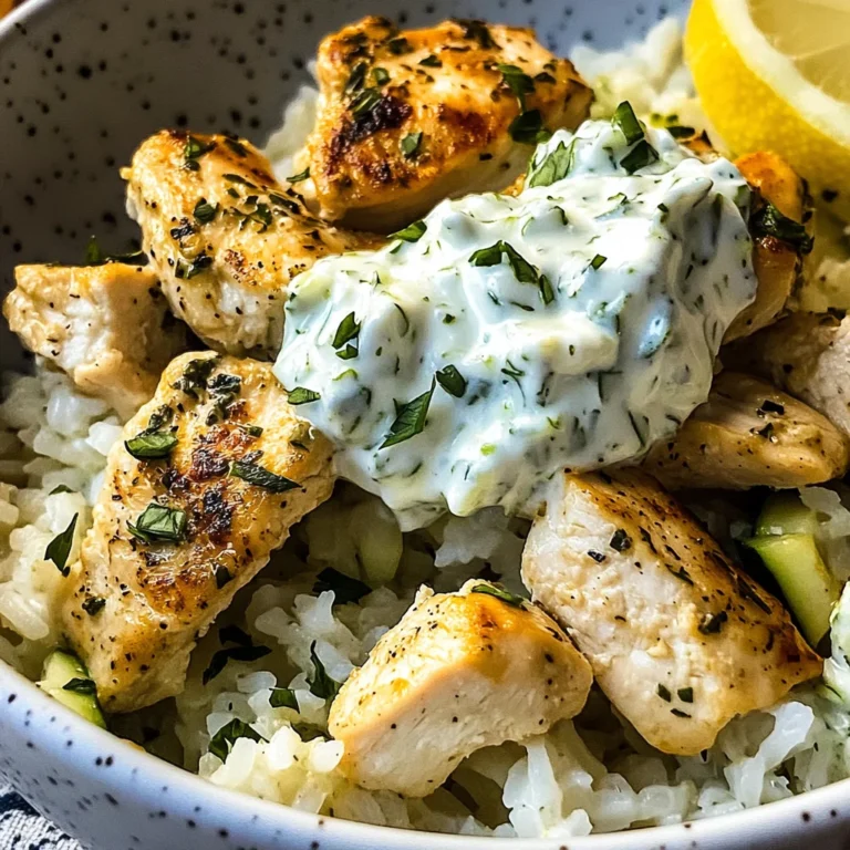 Easy Chicken Tzatziki Rice Bake