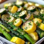Flavorful Asparagus with Zucchini and Squash