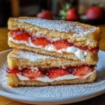 Fried Strawberry Cheesecake Sandwiches