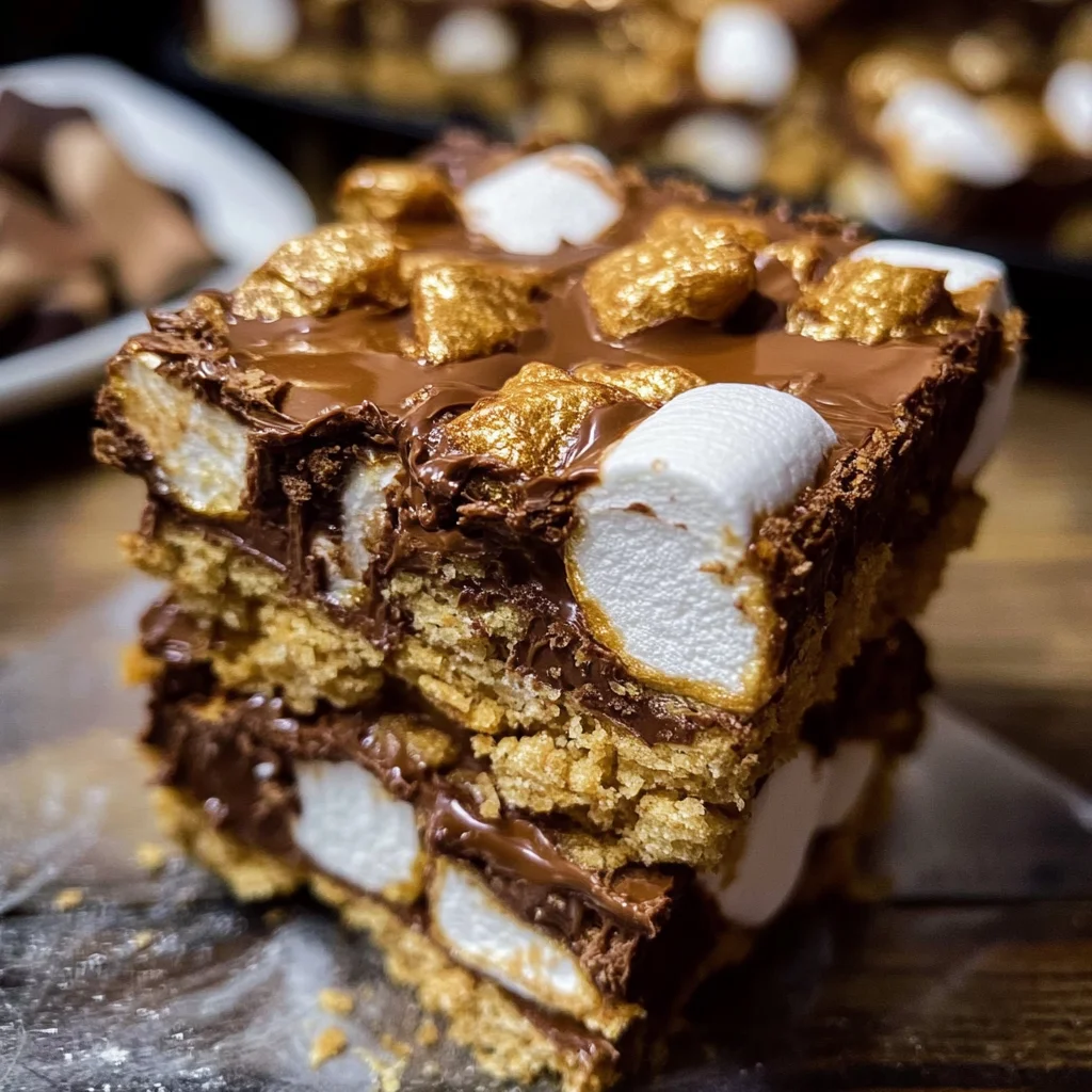 Golden Grachicken hams S'Mores Bars