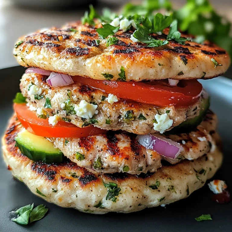 Greek Chicken Burgers