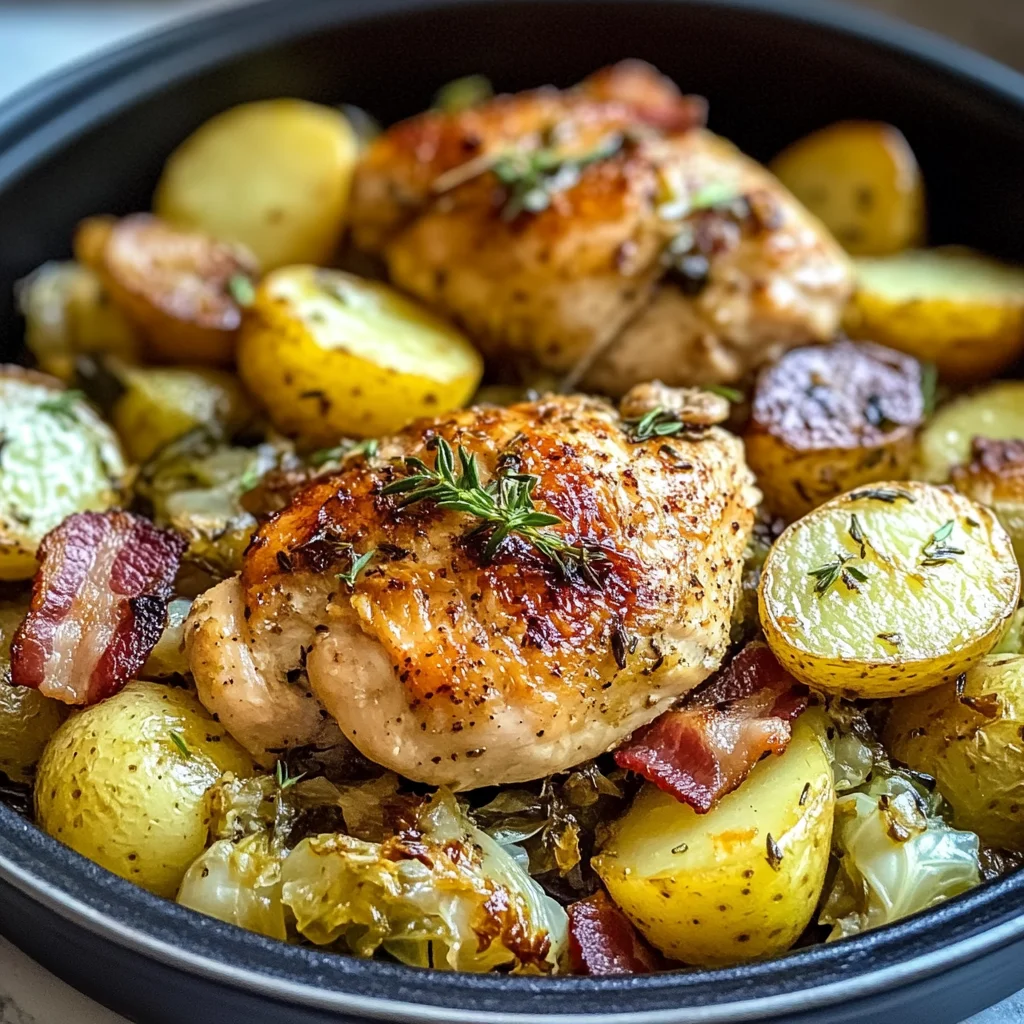 Irish Chicken with Cabbage and Potatoes