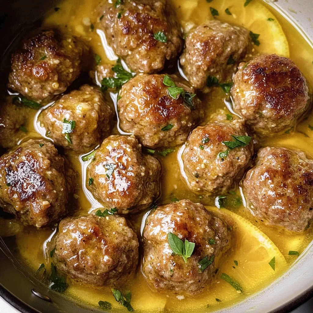 Keftedes In Lemon Sauce