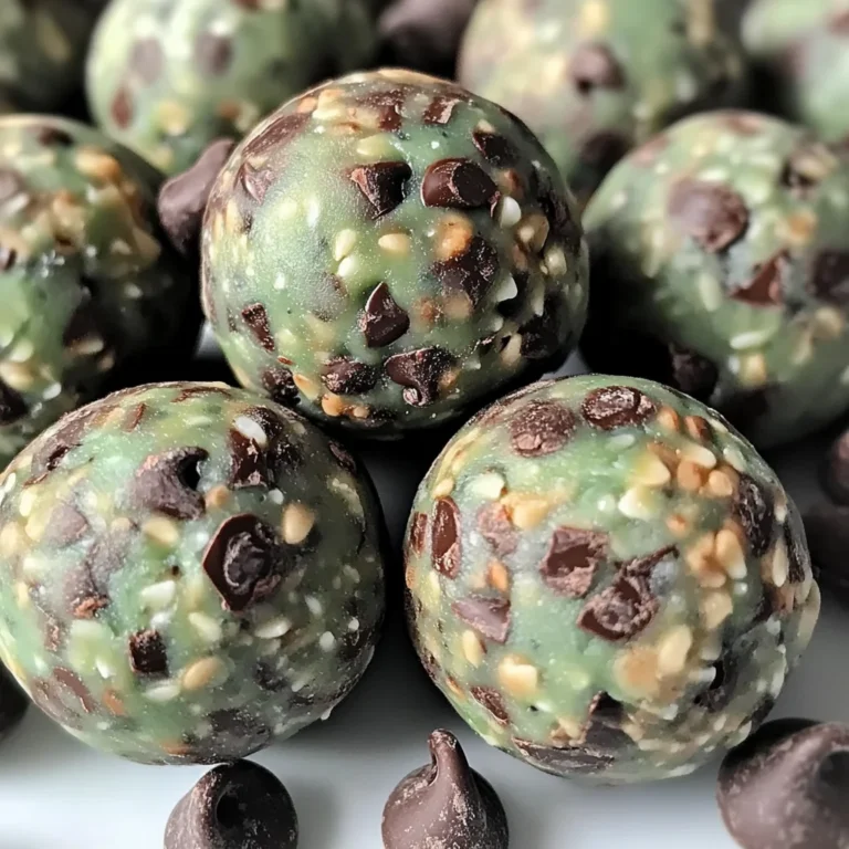 Mint Chocolate Chip Protein Balls