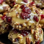 No-Bake Cranberry Pecan Praline Cookies
