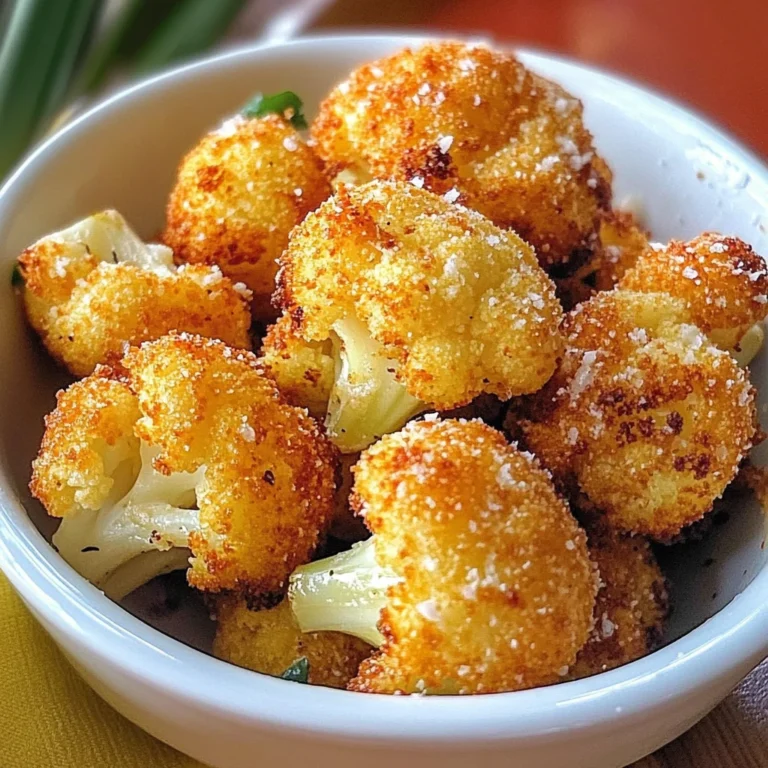 Parmesan Cauliflower Bites - Just 5 Ingredients