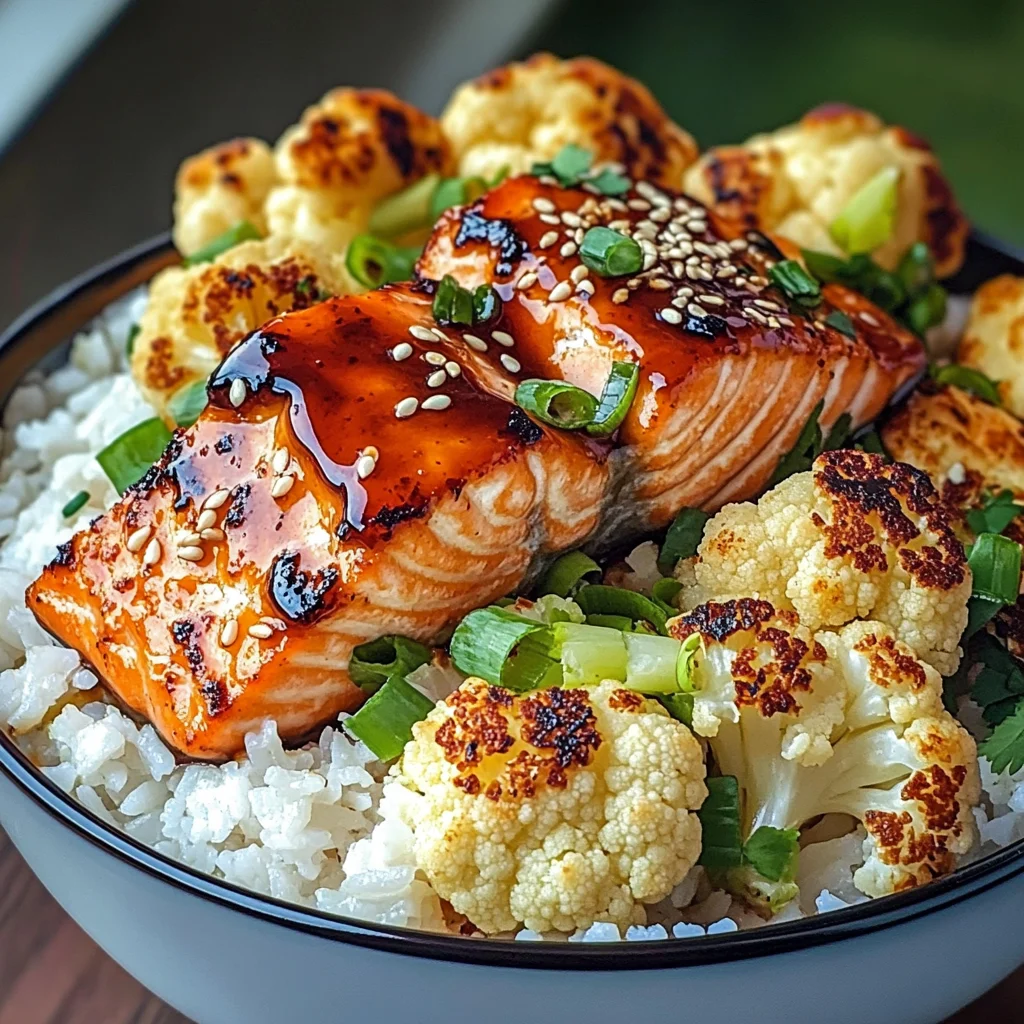 Sriracha Honey Salmon Bowls
