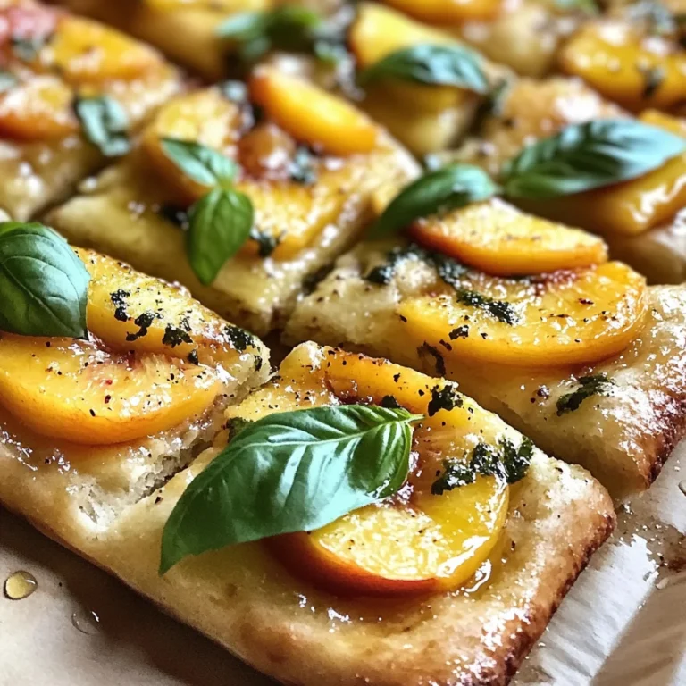 Basil Peach Focaccia: Flavor-Packed Summer Delight
