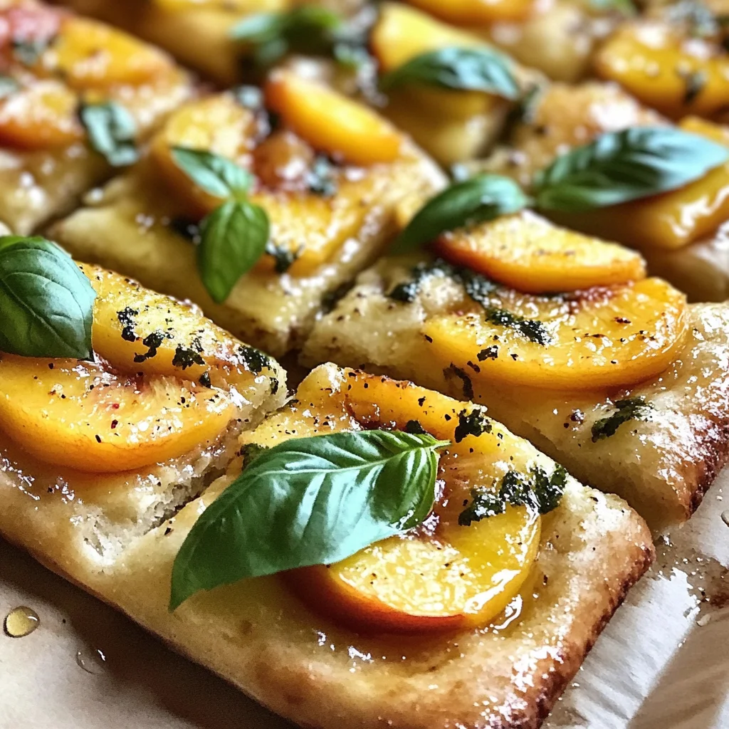 Basil Peach Focaccia: Flavor-Packed Summer Delight