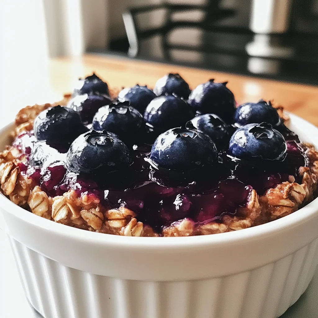 Blueberry Jam Protein Baked Oats for a Wholesome Breakfast Boost