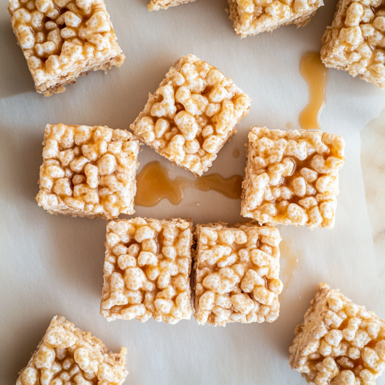 Irresistible Brown Butter Dulce de Leche Rice Krispie Treats