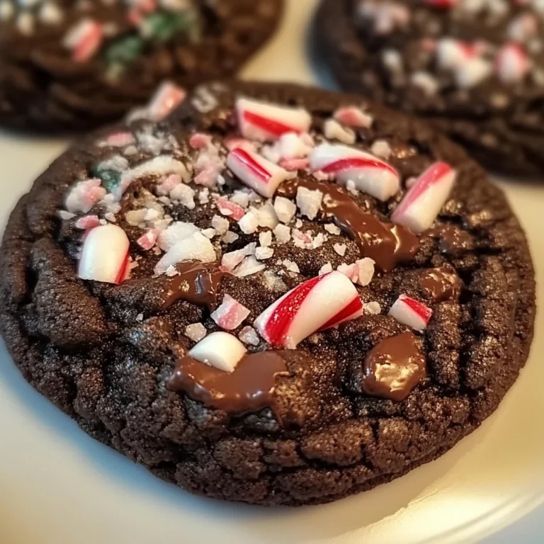Chewy Chocolate Peppermint Cookies for Holiday Magic