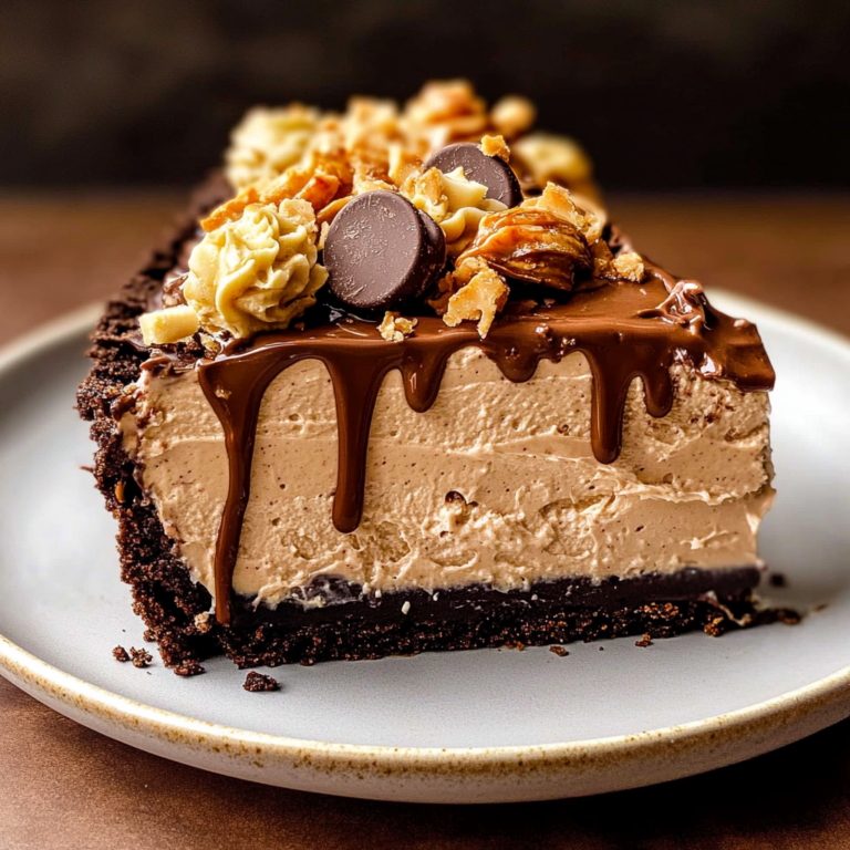 Indulge in Irresistible Chocolate Peanut Butter Pie Delight