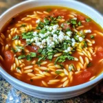 Comforting Greek Tomato & Orzo Soup That's Ready in 30 Minutes