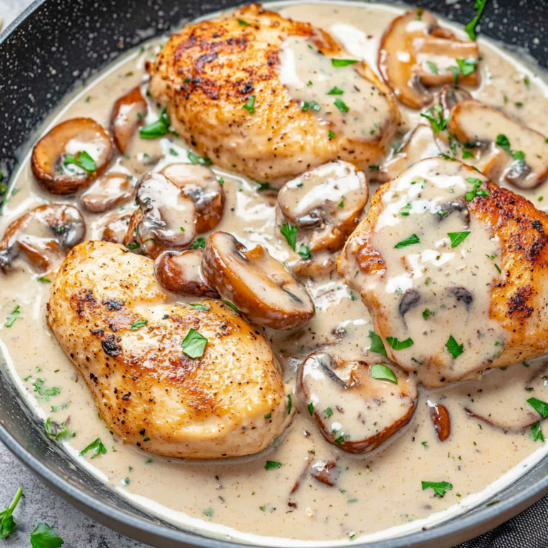 Irresistible Creamy Garlic Mushroom Chicken Recipe