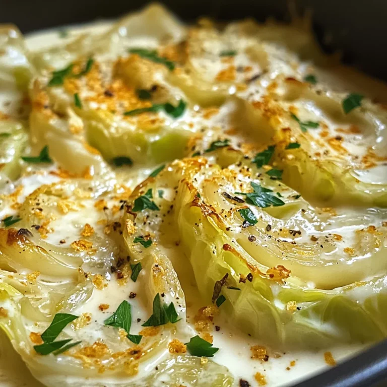 Creamy Garlic Parmesan Cabbage: Decadent Low-Carb Delight
