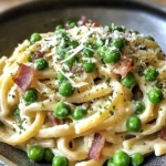 Creamy Pasta with Peas and Pancetta – A Quick Delight