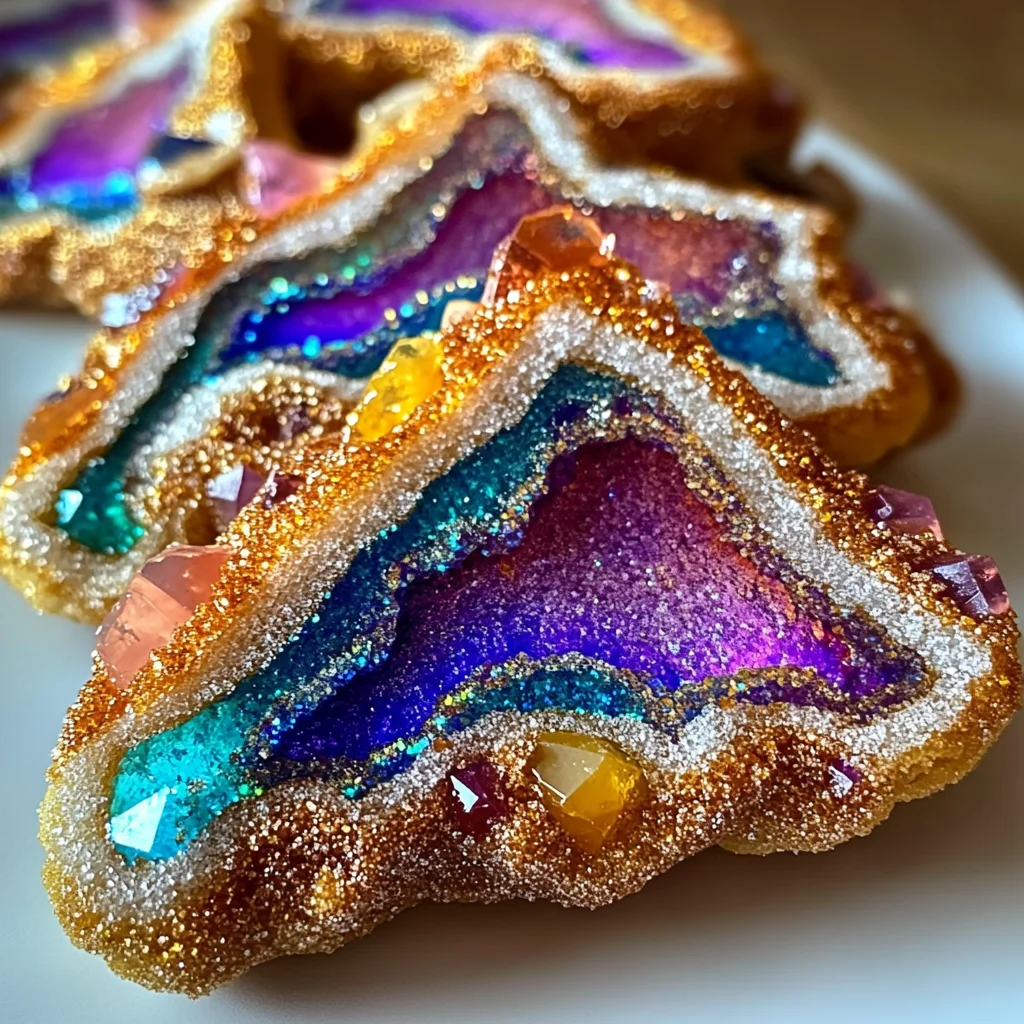 Dazzling Geode Cookies: Artful Treats to Brighten Any Occasion