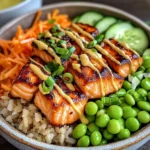 Delicious Air Fried Salmon Rice Bowls for Easy Weeknight Dinners