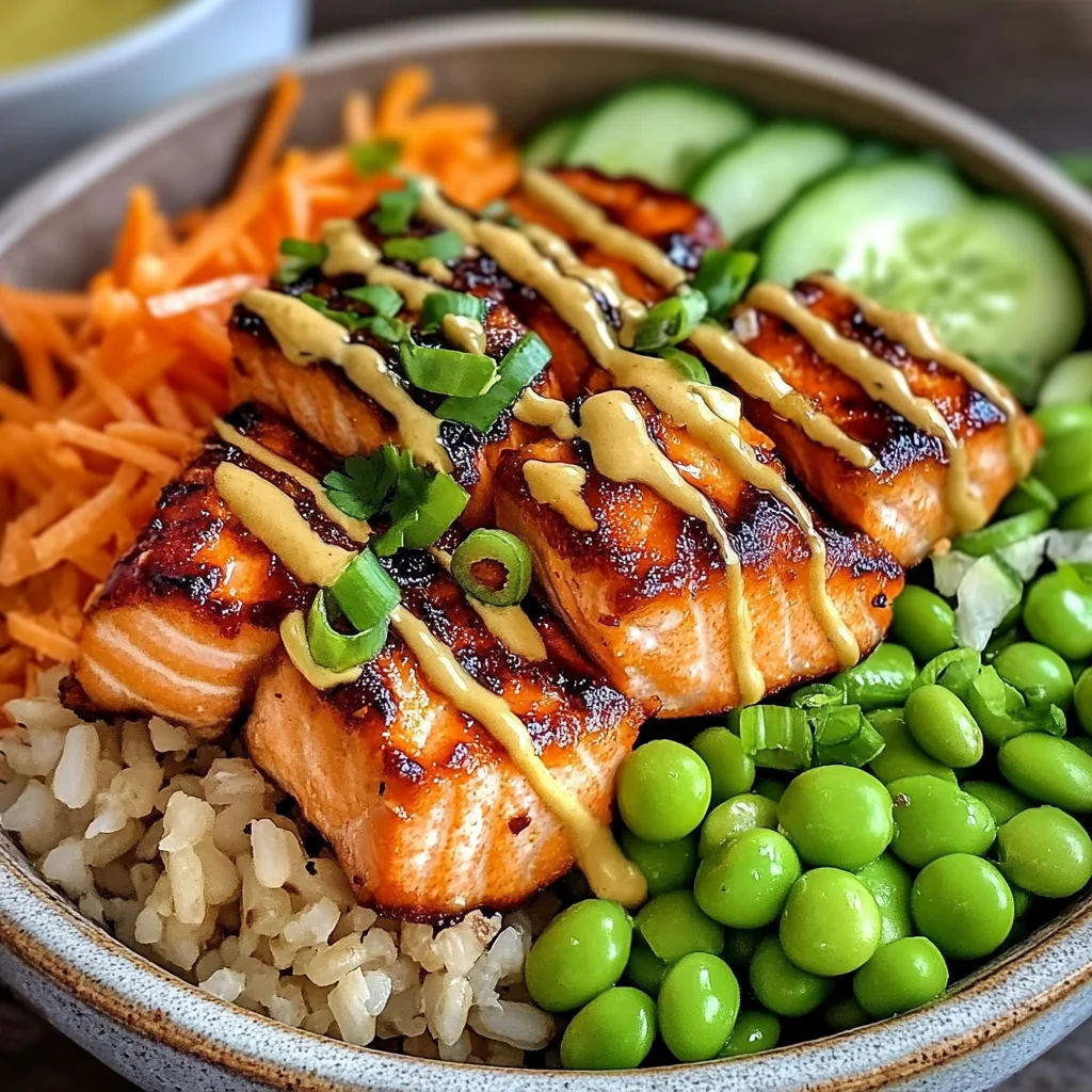 Delicious Air Fried Salmon Rice Bowls for Easy Weeknight Dinners