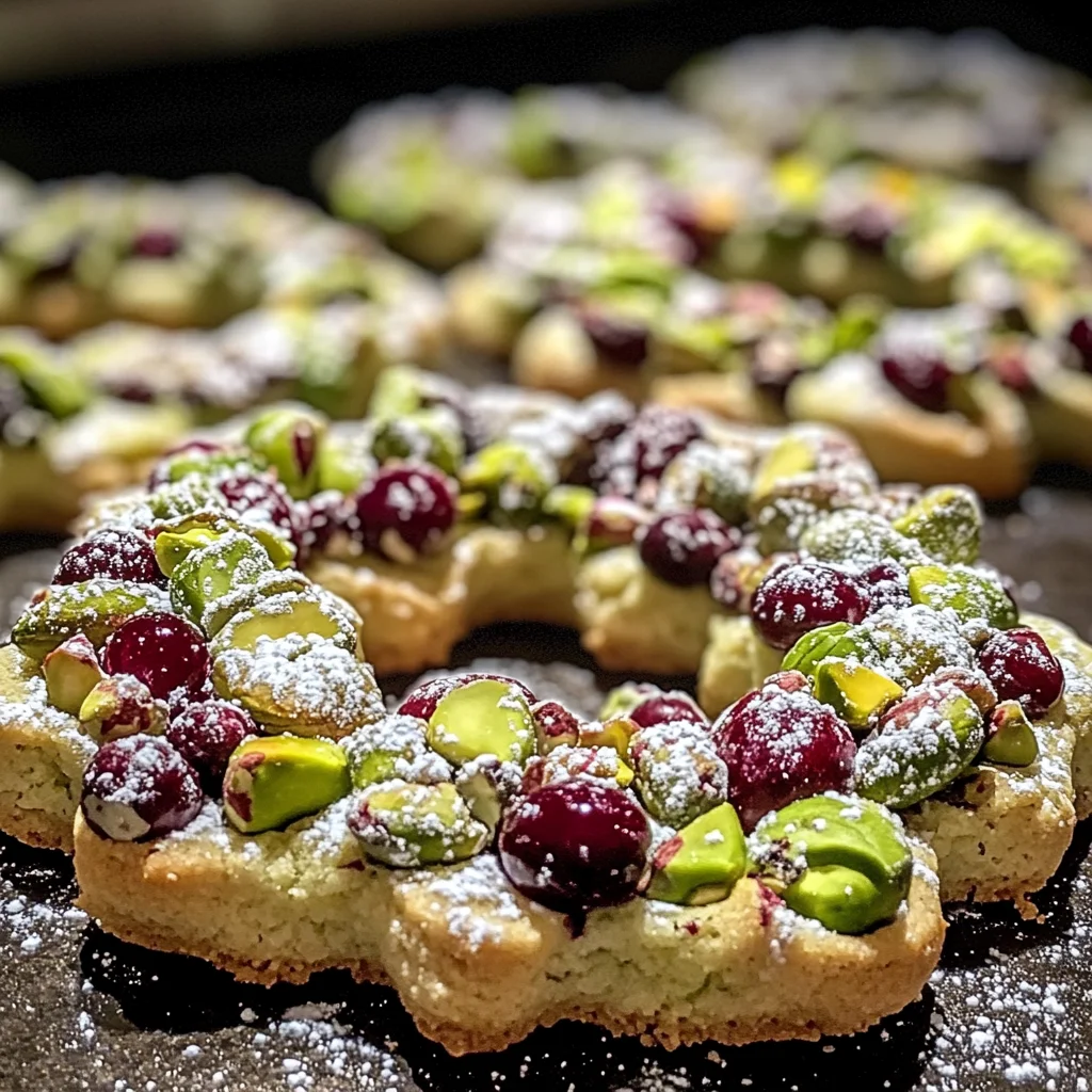 Delicious Pistachio Cranberry Wreath Cookies for the Holidays