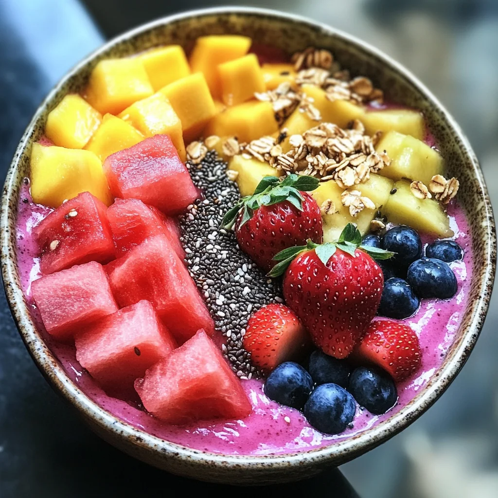 Delicious Watermelon Smoothie Bowl for a Refreshing Boost