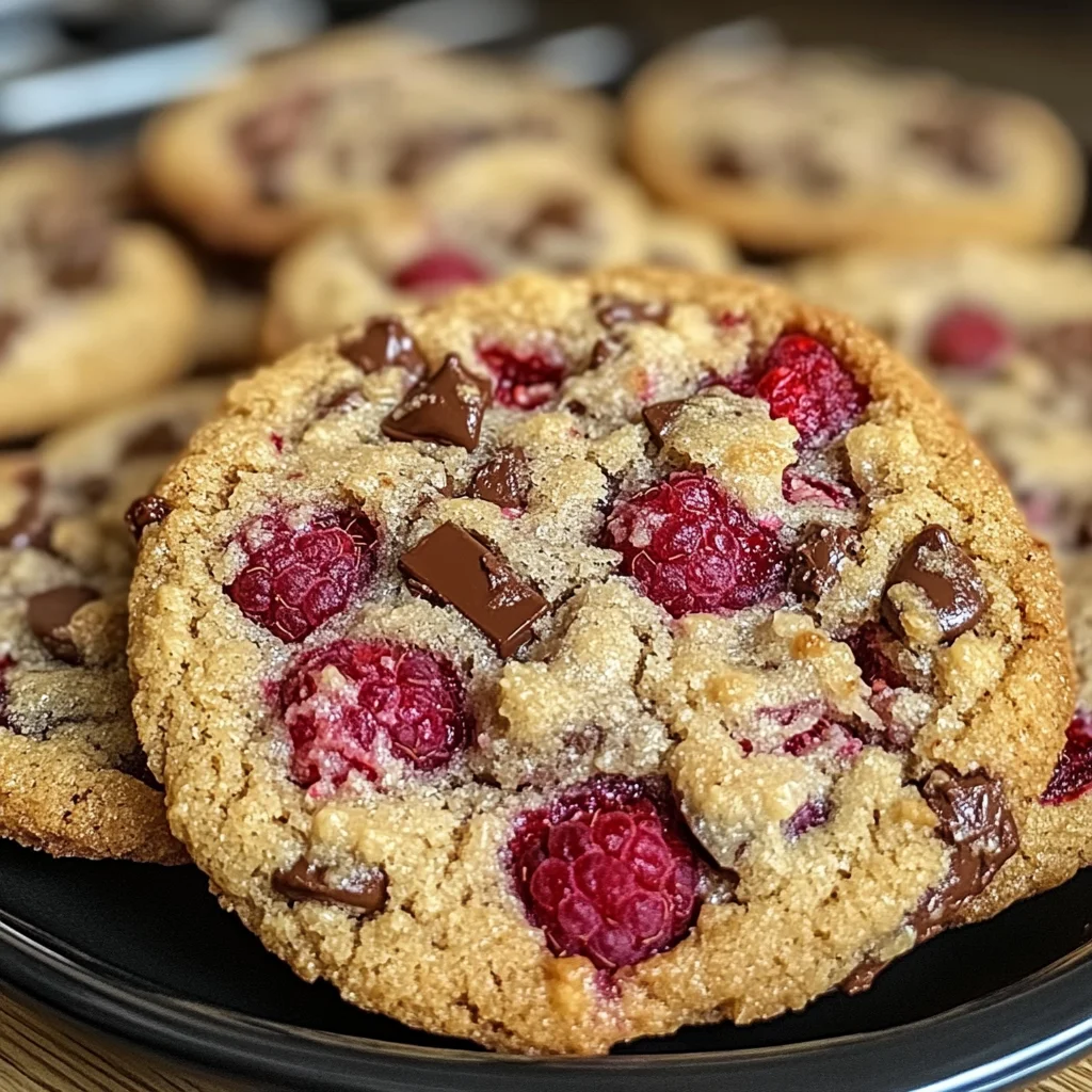 Heavenly Raspberry Chocolate Chip Cookies in Just 30 Minutes