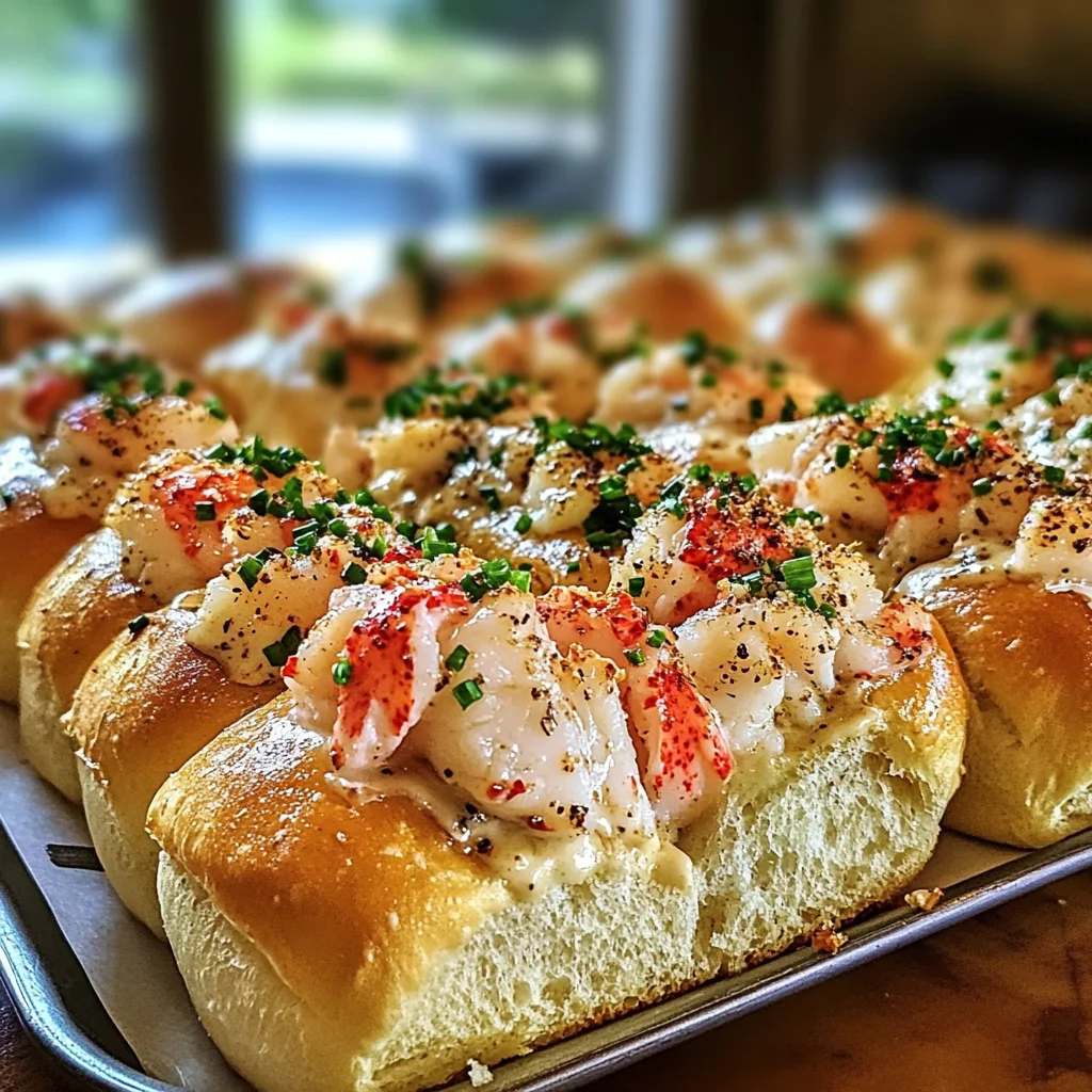 Indulge in Pull Apart Lobster Sliders with Garlic Chive Butter