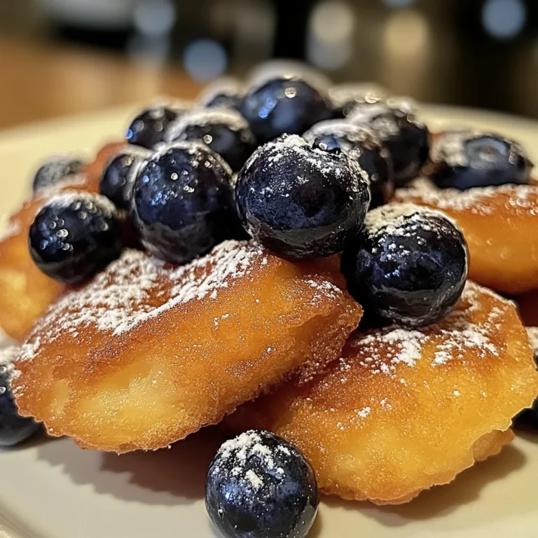Irresistible Blueberry Fritters That Brighten Your Breakfast!