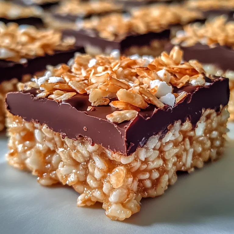 Samoa Rice Krispie Treats That Are Irresistibly Chewy