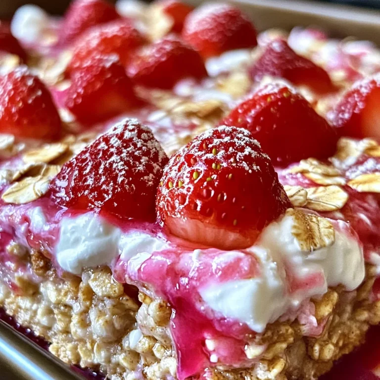 Strawberry Pop-Tart Protein Baked Oats for a Wholesome Start