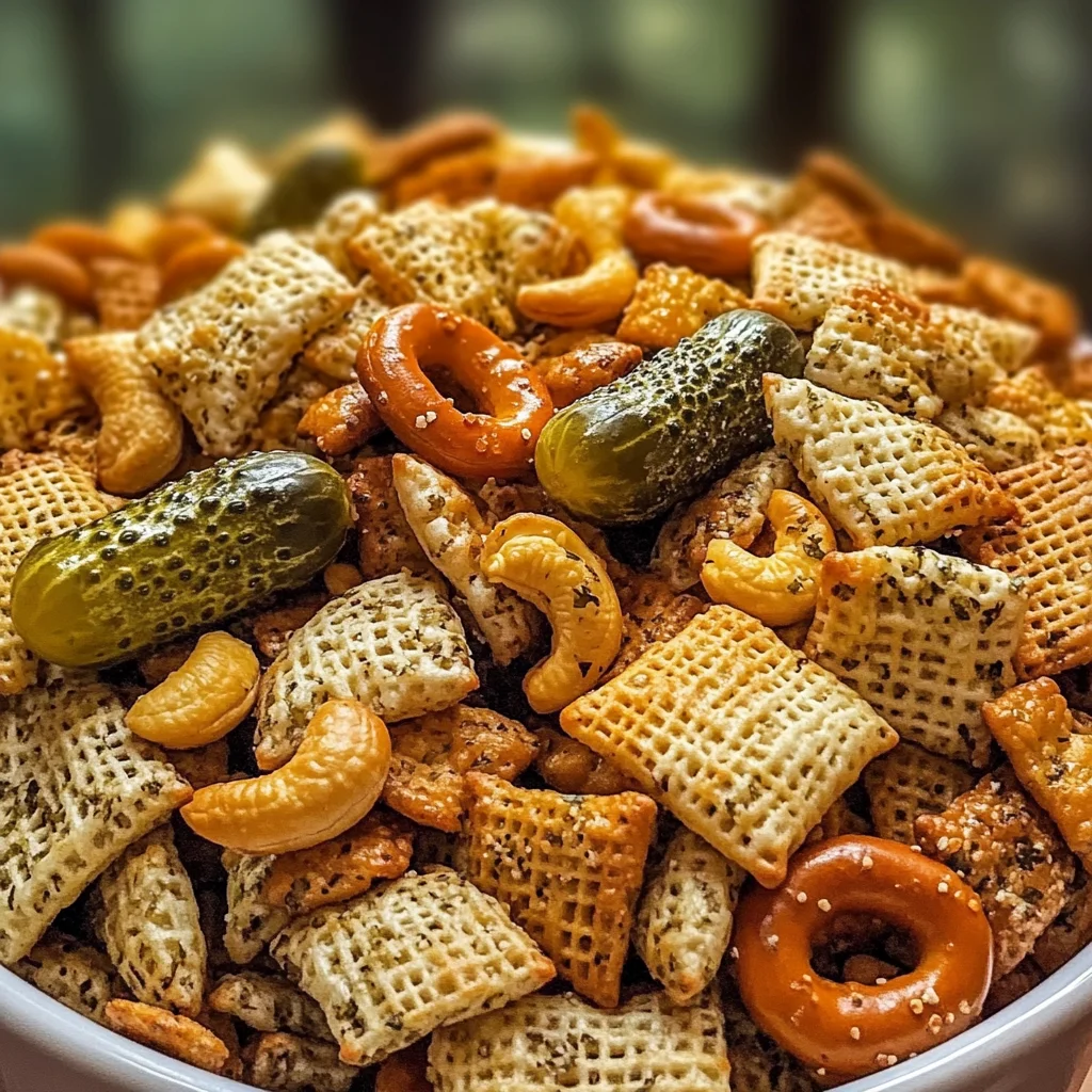Tangy Dill Pickle Chex Mix