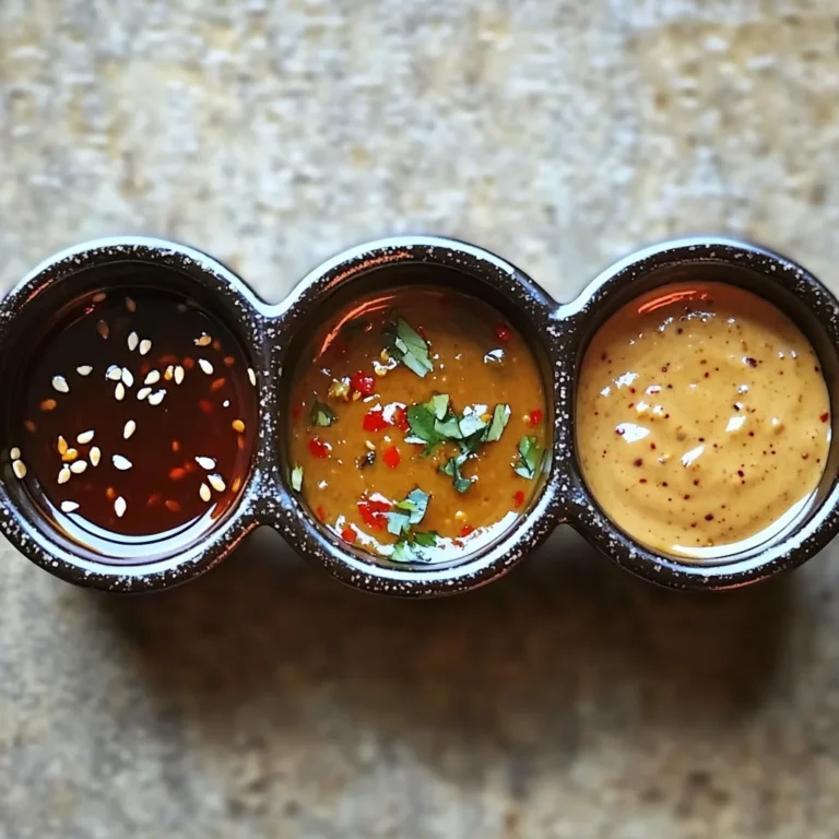 Trio of Asian Dipping Sauces for Unforgettable Flavor Adventures