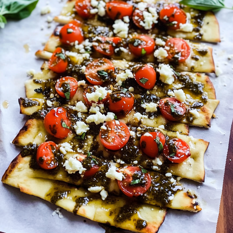 Irresistible Bruschetta Flatbread Pizza Naan Recipe