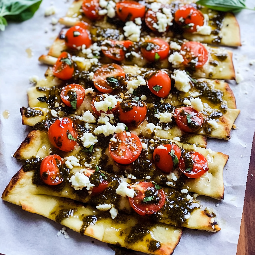 Irresistible Bruschetta Flatbread Pizza Naan Recipe