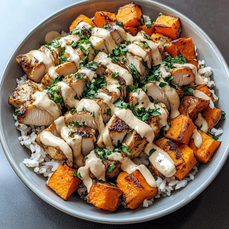 Flavorful Chicken & Sweet Potato Rice Bowl Recipe