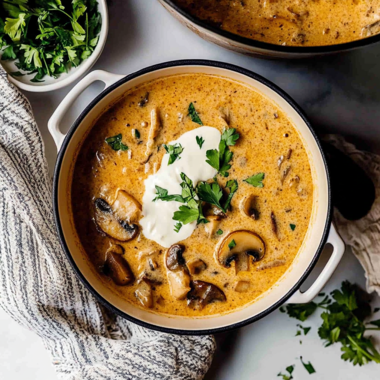 Unforgettable Creamy Hungarian Mushroom Soup Recipe