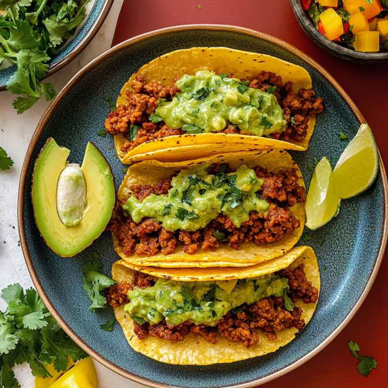 Irresistible Crispy Baked Ground Turkey Tacos with Avocad…