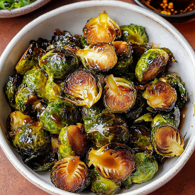 Irresistibly Crispy Honey Balsamic Brussels Sprouts Recipe