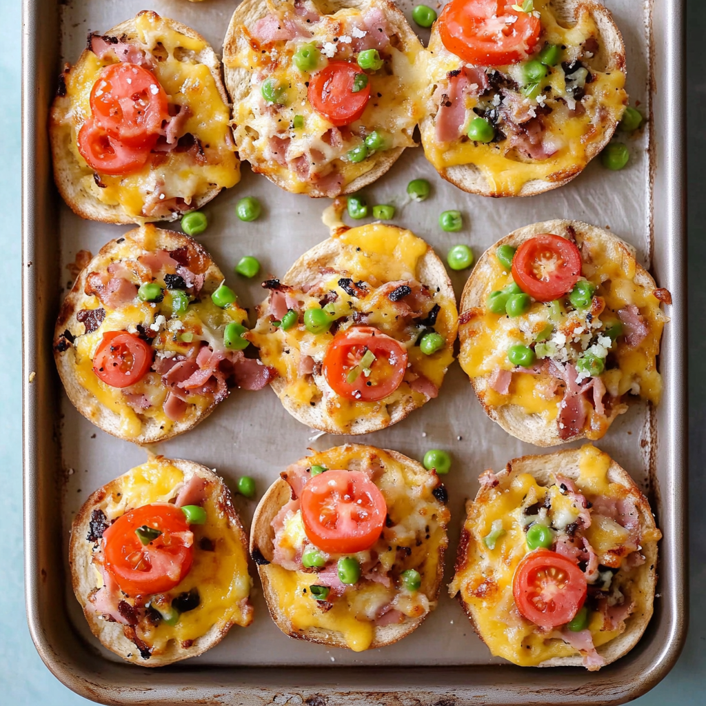 Irresistible English Muffin Breakfast Pizzas in 30 Minutes!