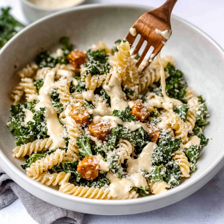 Ultimate Kale Caesar Pasta Salad – A Flavorful Twist!