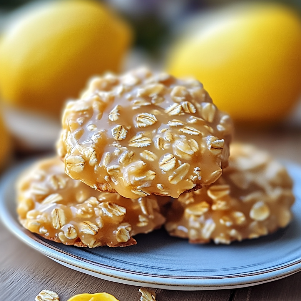 Irresistible Lemon Oatmeal No-Bake Cookies in Minutes