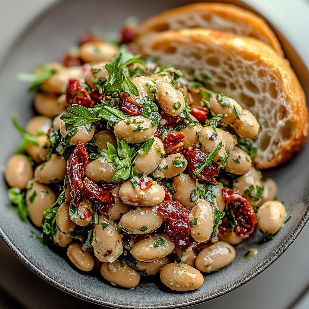 Irresistible Marinated Sun-dried Tomato Bean Salad Recipe